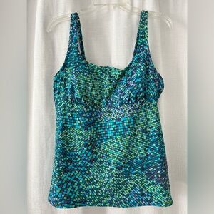 Lands' End Vibrant Mosaic Tank Top